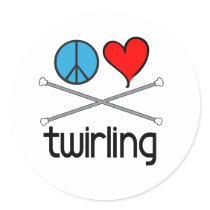Peace Love Twirling stickers by DanceTwirlObsessions Peace Love Twirling stickers