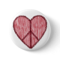 Peace, Love, Valentines buttons