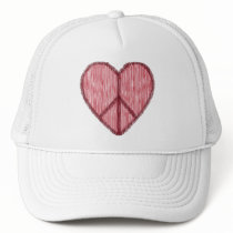 Peace, Love, Valentines hats