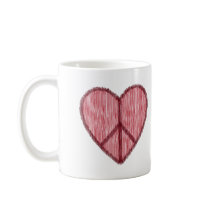 Peace, Love, Valentines mugs