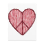 Peace, Love, Valentines Post Card