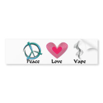 Peace Love Vape Sticker Bumper Stickers
