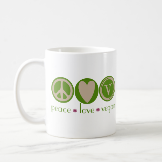 Peace Love Vegan Mugs