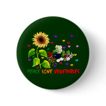 Peace Love Vegetables Pins