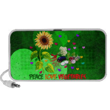 Peace Love Vegetables Speakers