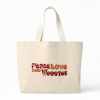 Peace Love Veggies bag