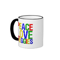 Peace Love Veggies Mug