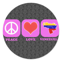 Peace Love Venezuela stickers by coolcountry Peace Love Venezuela stickers