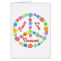 Peace Love Vermont Greeting Cards