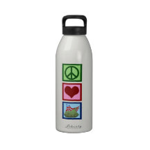Peace Love Veteran Drinking Bottles