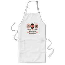 Peace Love Veterinary Medicine Apron by MedicalTeesGifts Peace Love Veterinary Medicine Apron
