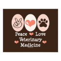 Peace Love Veterinary Medicine Poster posters by MedicalTeesGifts Peace Love Veterinary Medicine Poster posters