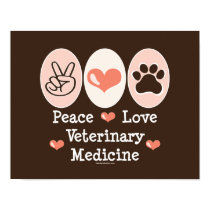Peace Love Veterinary Medicine Poster posters