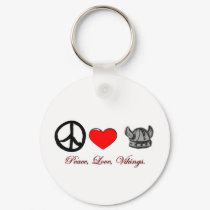 peace love vikings keychains by VampOut peace love vikings keychains