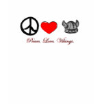 peace love vikings t shirts