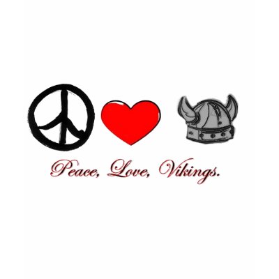 peace love vikings t shirt