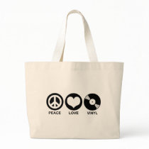 Peace Love Vinyl bags