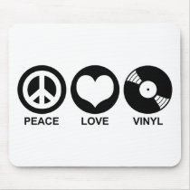 Peace Love Vinyl mousepads