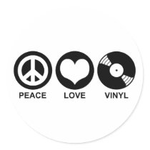 Peace Love Vinyl stickers