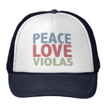 Peace Love Violas Mesh Hat