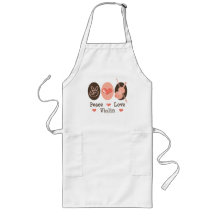 Peace Love Violin Apron