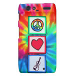 Peace, Love, Violins Motorola Droid RAZR Case
