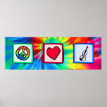 Peace, Love, Violins Poster