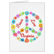 Peace Love Virginia Cards