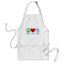 Peace Love Virgo Gifts and Products Apron