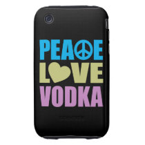 Peace Love Vodka Iphone 3 Tough Cover