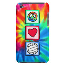 Peace, Love, Volleyball Barely There iPod Covers