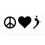 Peace Love Volleyball (Female) Business Card Templates