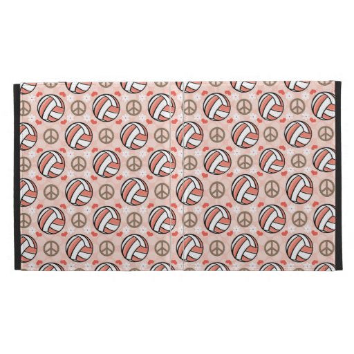 Peace Love Volleyball iPad Folio Case Cover