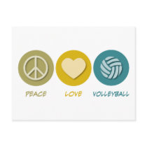 Peace Love Volleyball Postcards