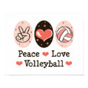 Peace Love Volleyball Poster posters by SportyTeesGifts Peace Love Volleyball Poster posters