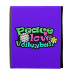 Peace, Love, Volleyball; Retro iPad Folio Covers