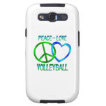 Peace Love VOLLEYBALL Samsung Galaxy SIII Cases