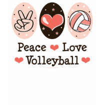 Peace Love Volleyball Tank Top t-shirts