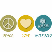 Peace Love Water Polo photo sculptures by 1000suns Peace Love Water Polo photo sculptures
