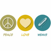 Peace Love Weave photo sculptures
