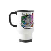 Peace Love Weimaraner Mugs