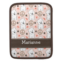Peace Love Westies iPad Sleeve iPad 2 and 1