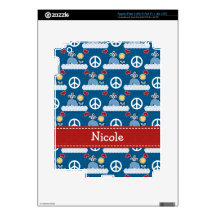 Peace Love Whale iPad 3 Skin