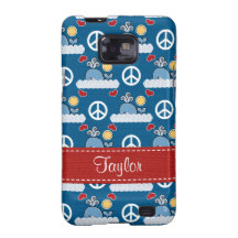 Peace Love Whales Samsung Galaxy S Case Cover