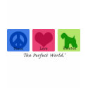 Peace Love Wheaten t-shirts