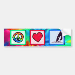 Peace, Love, Windsurfing Bumper Stickers