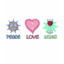 Peace Love & Wine t-shirts