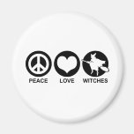 Peace Love Witches Magnet
