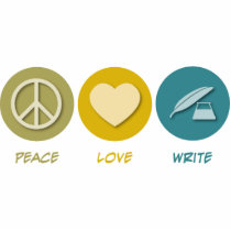 Peace Love Write Photo Cutout