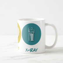 Peace Love X-Ray Coffee Mugs